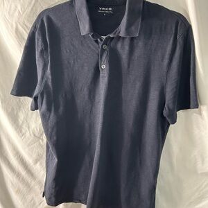Vince Men's Deep Blue Polo Shirt